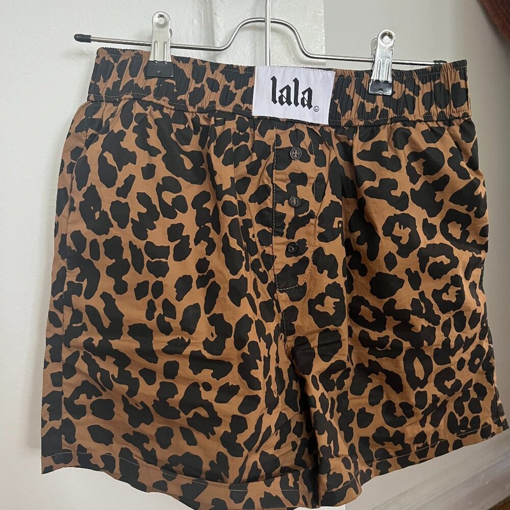 Lala Leopard Lover Boxer Shorts (size small)